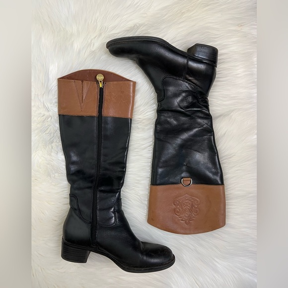 Franco Sarto riding boots Leather Comfort Zip Up Good condition Size US 5.5 M - Picture 2 of 13